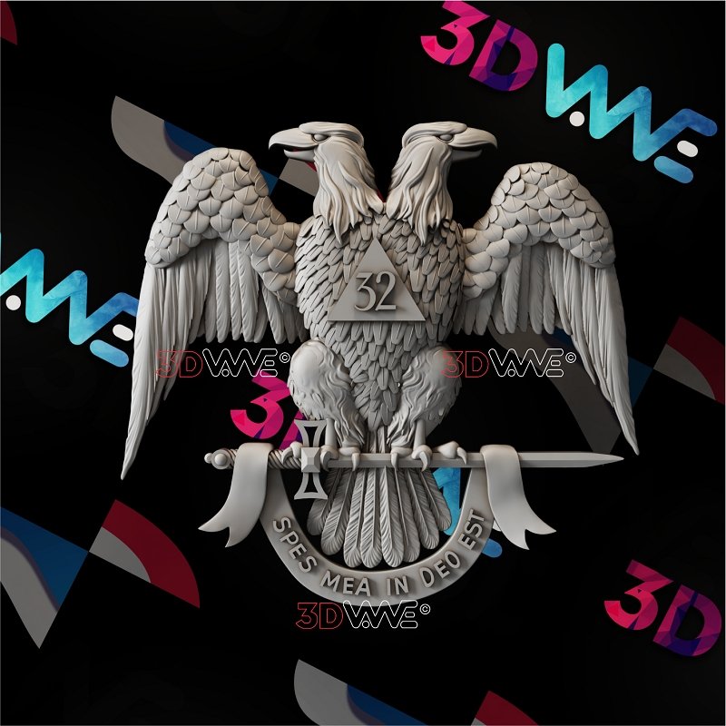 32nd DEGREE SCOTTISH RITE MASON 3d stl 3DWave