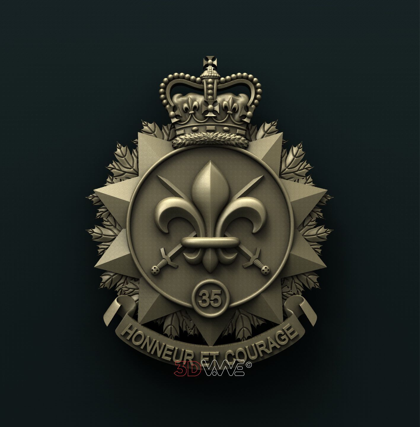 35 CANADIAN BRIGADE GROUP 3D STL 3DWave