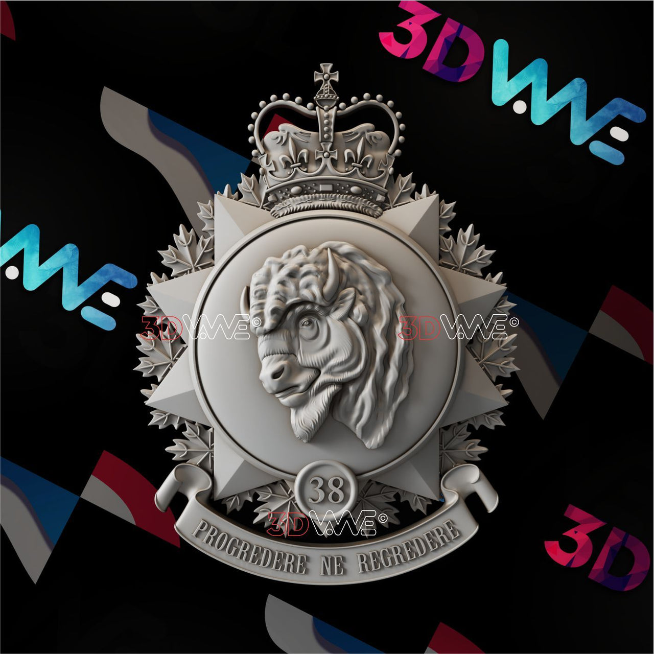 38 CANADIAN BRIGADE GROUP 3d stl 3DWave.us