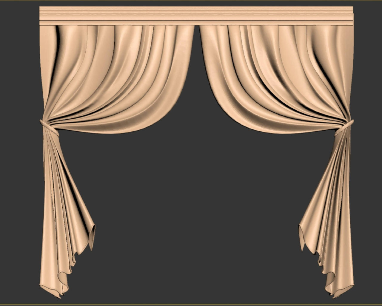 3d curtain frame 3d stl asghar