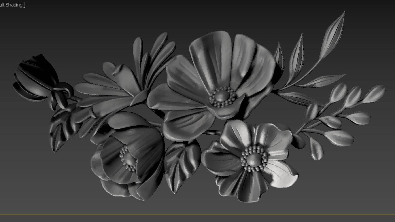 3d flowers - 3DWave.us