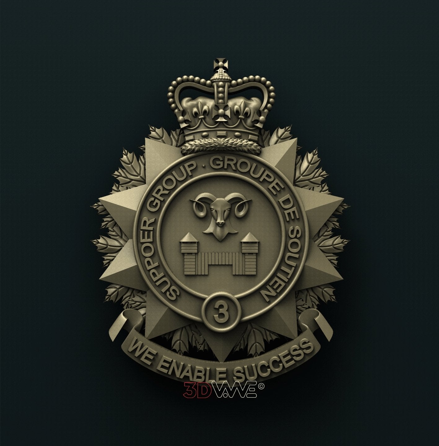 3rd CANADIAN DIVISION SUPPORT GROUP 3D STL 3DWave