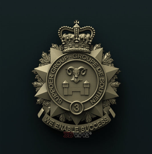 3rd CANADIAN DIVISION SUPPORT GROUP 3D STL 3DWave