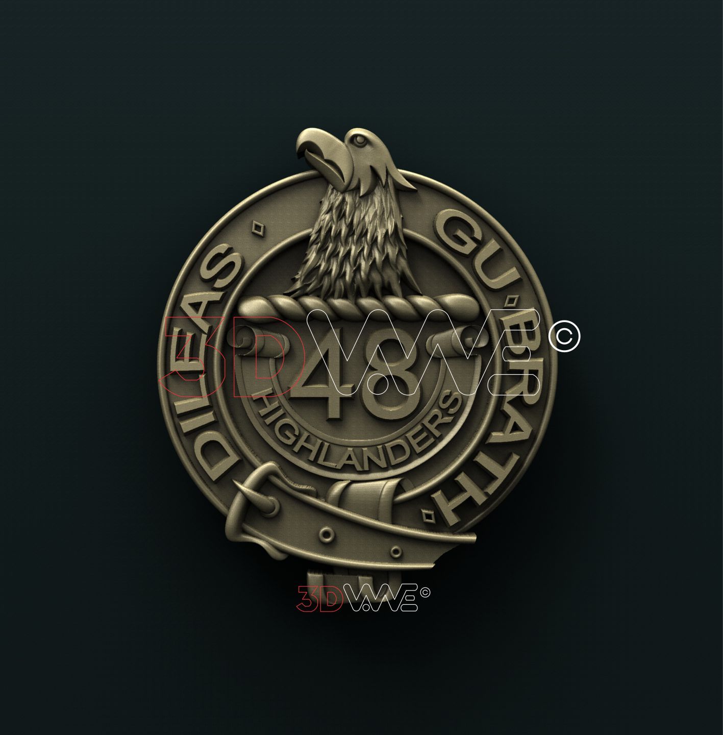 48th HIGHLANDERS OF CANADA 3D STL 3DWave