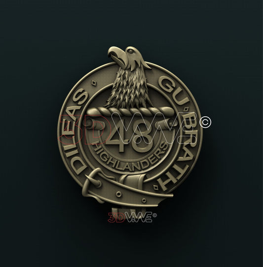 48th HIGHLANDERS OF CANADA 3D STL 3DWave