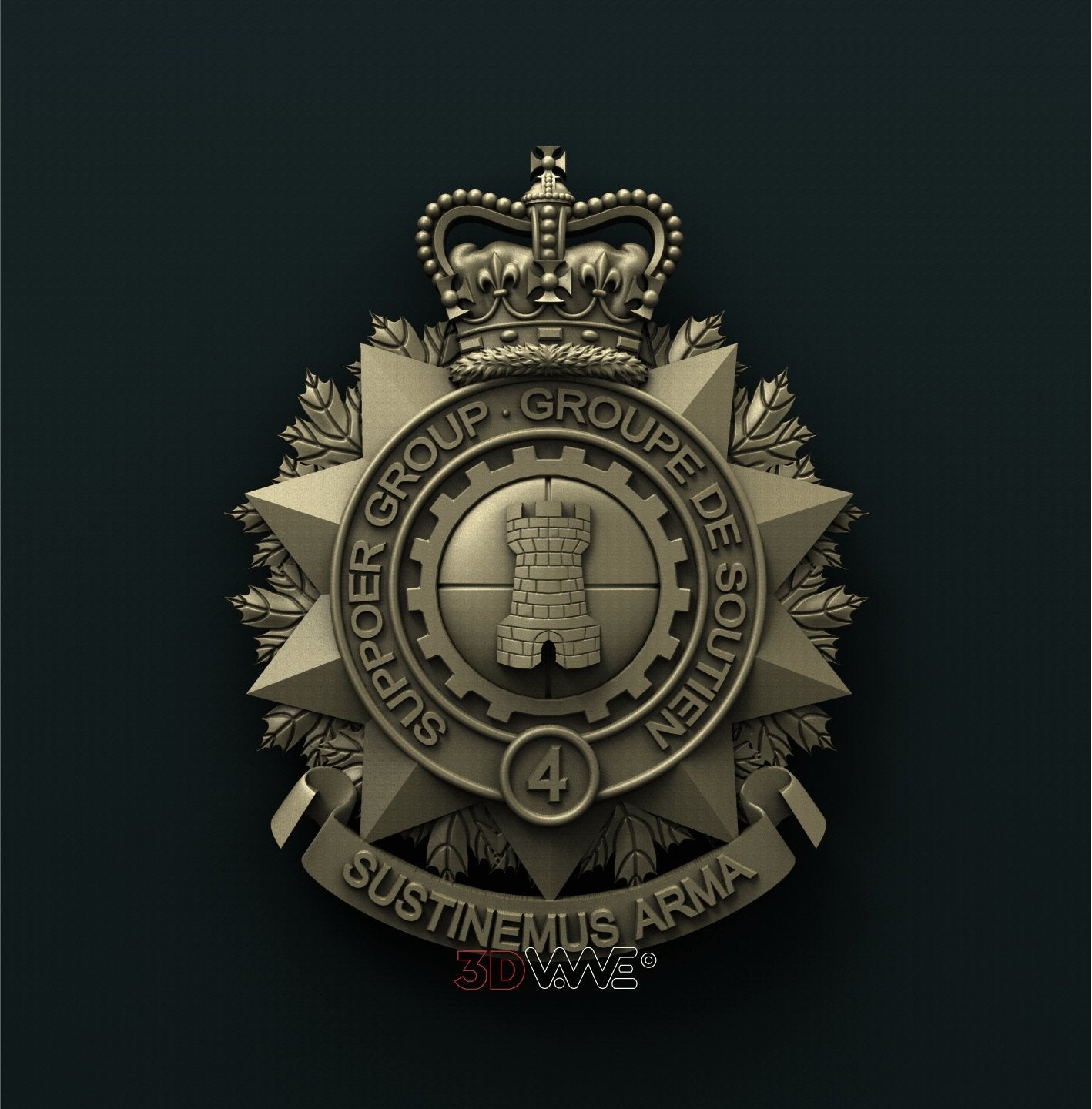 4th CANADIAN DIVISION SUPPORT GROUP 3D STL 3DWave