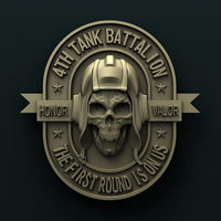 Thumbnail for 4th TANK BATALLION USMC 3D STL 3DWave