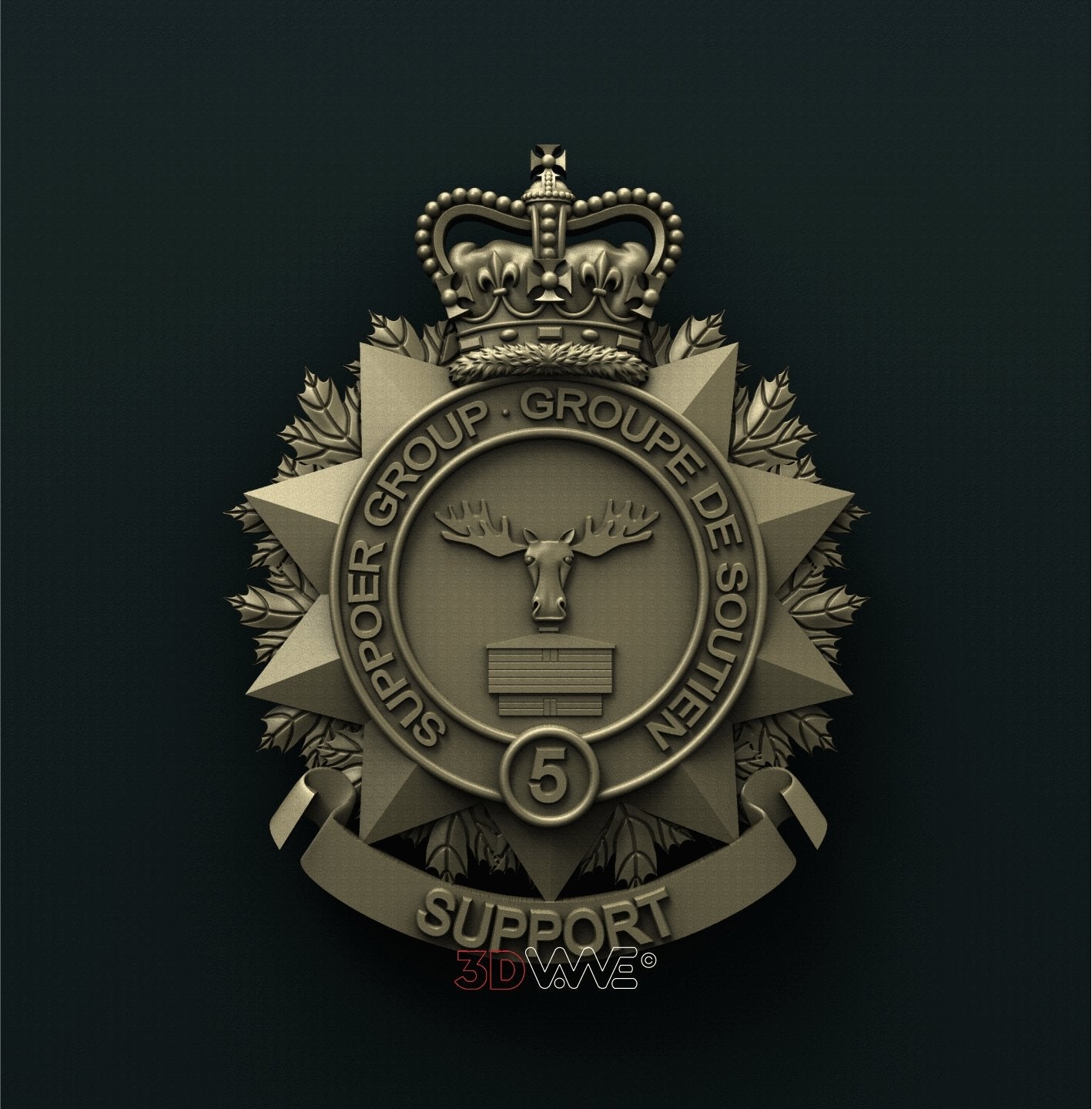 5th CANADIAN DIVISION SUPPORT GROUP 3D STL 3DWave
