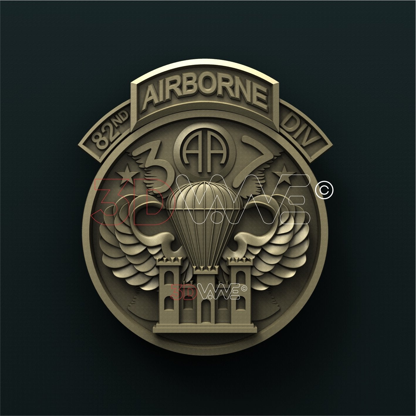 82nd AIRBORNE DIVISION 3D STL 3DWave