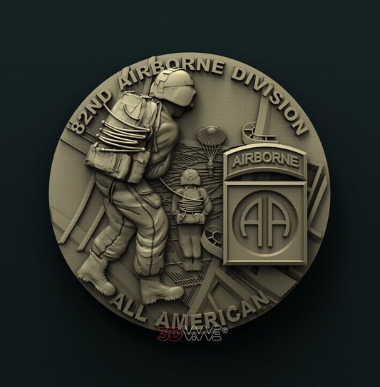 82nd AIRBORNE DIVISION 3D STL 3DWave