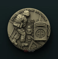 Thumbnail for 82nd AIRBORNE DIVISION 3D STL 3DWave