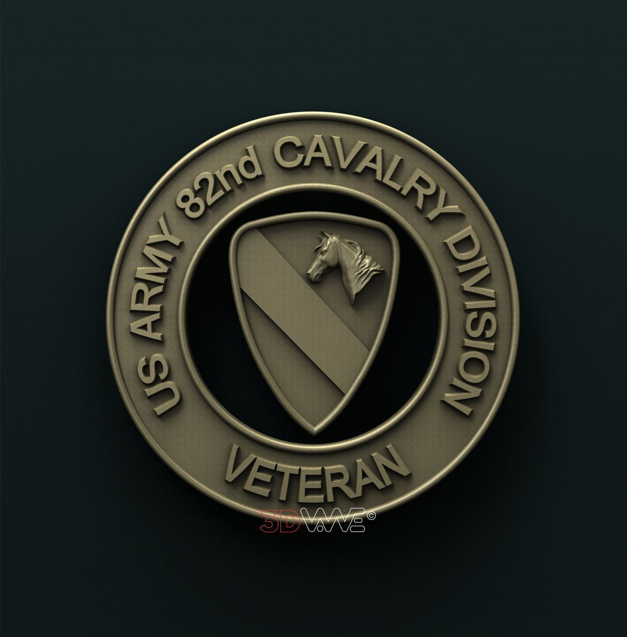 82nd CAVALRY DIVISION 3D STL 3DWave