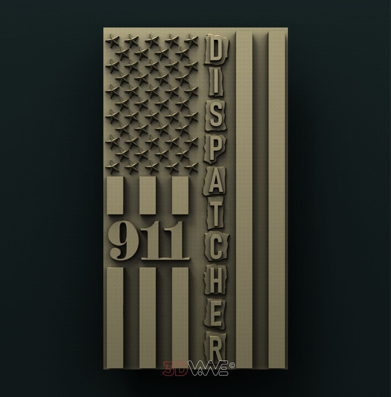 911 DISPATCHER 3D STL 3DWave