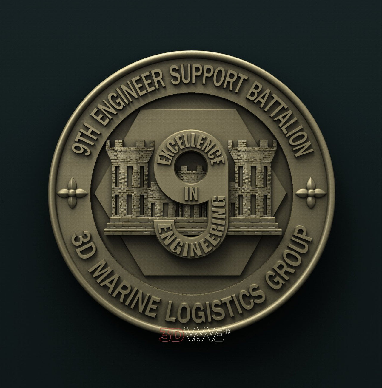 9th ENGINEER SUPPORT BATTALION 3d MARINE LOGISTIC GROUP 3D STL 3DWave