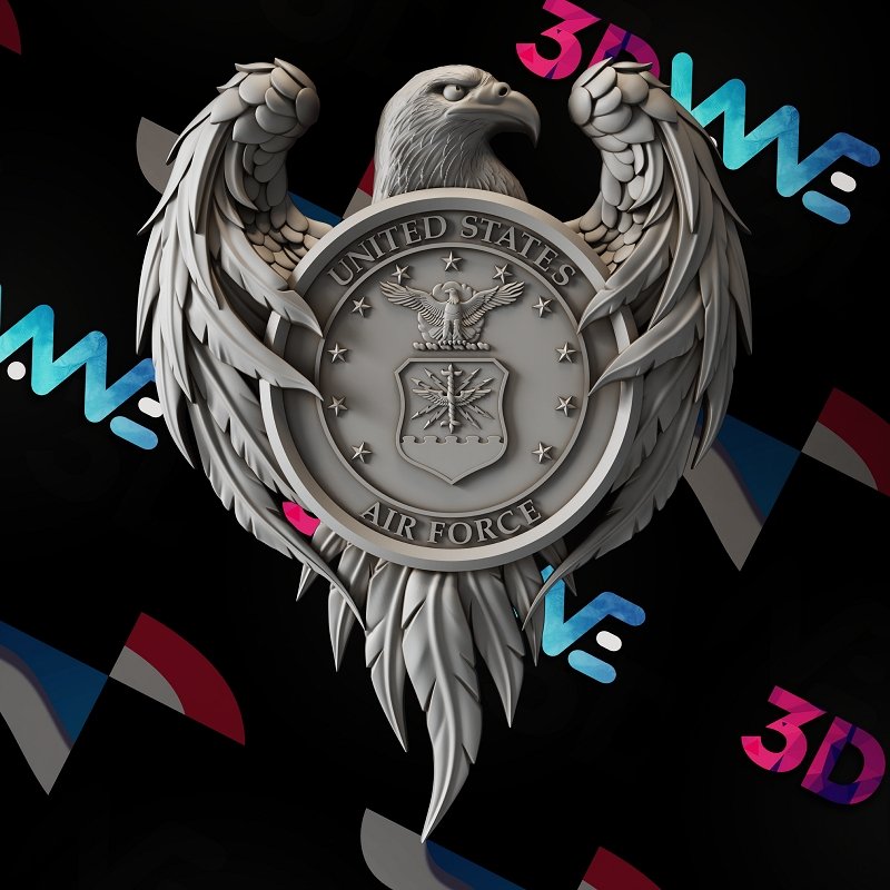 Air Force eagle 3d stl - 3DWave.us