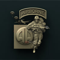 Thumbnail for AIRBORNE SOLDIER 3D STL 3DWave