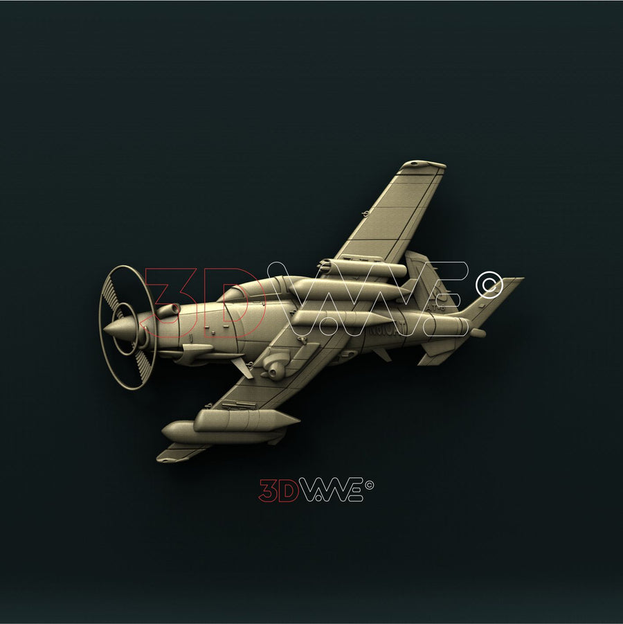 AIRPLANE 3D STL 3DWave