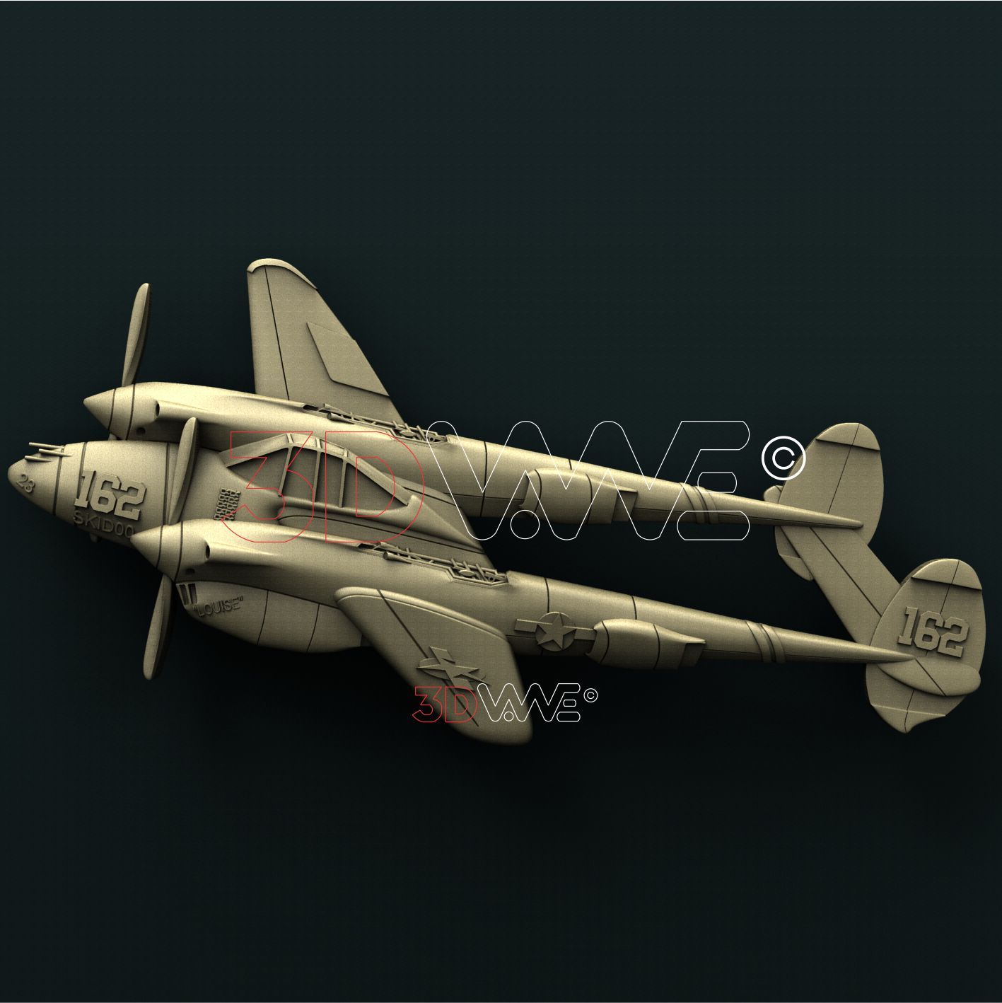 AIRPLANE 3D STL 3DWave