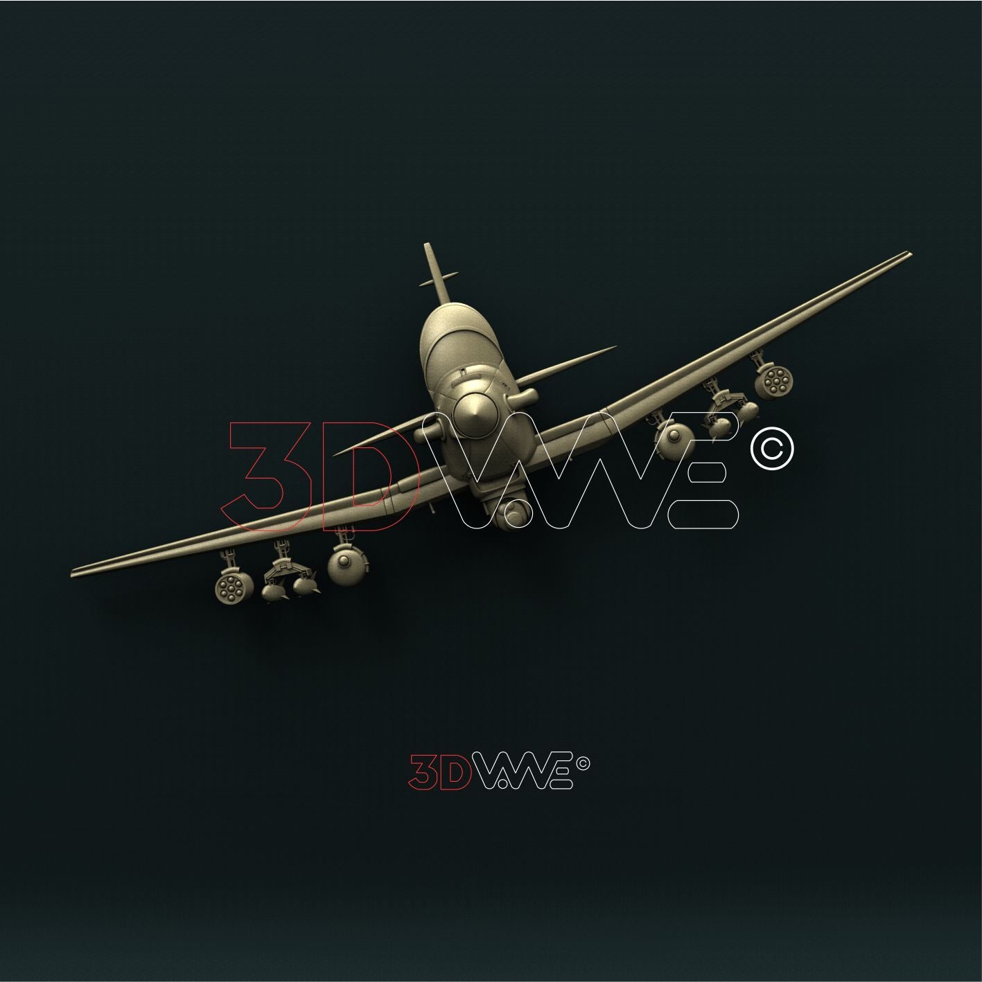 AIRPLANE 3D STL 3DWave