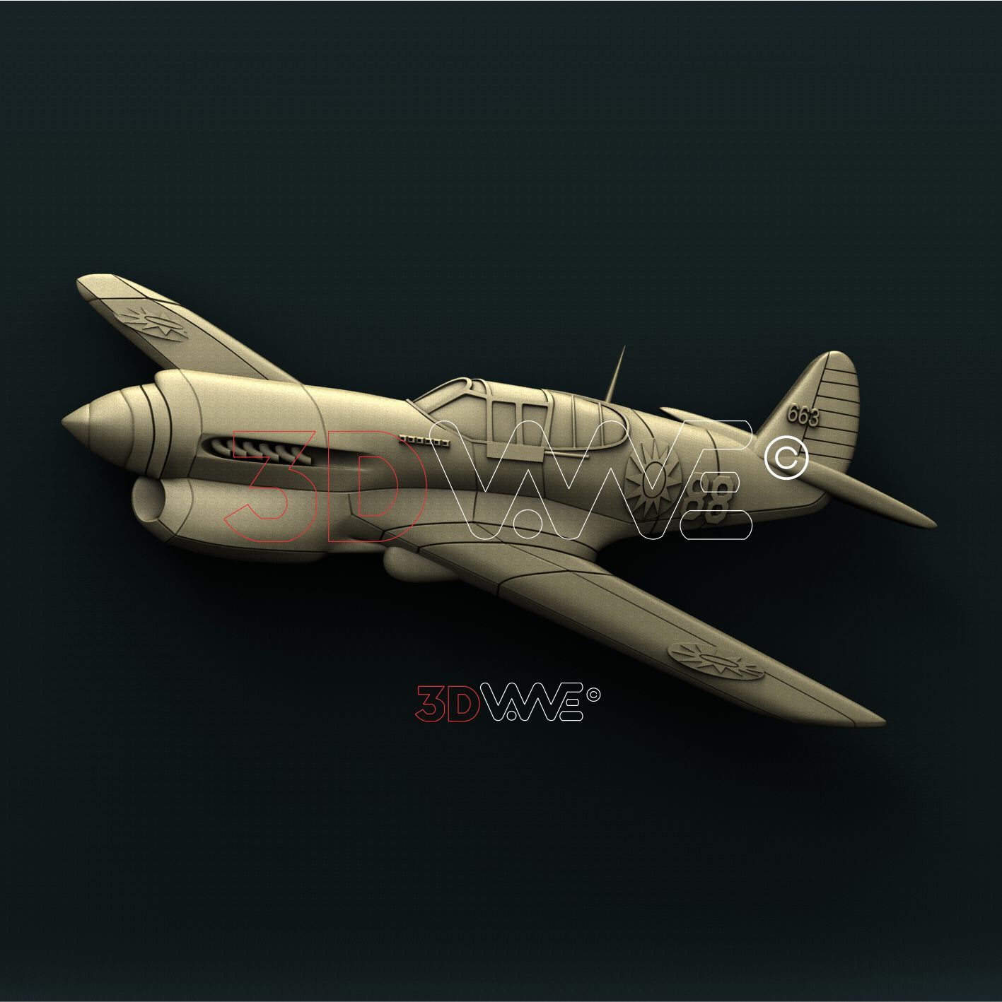 AIRPLANE 3D STL 3DWave