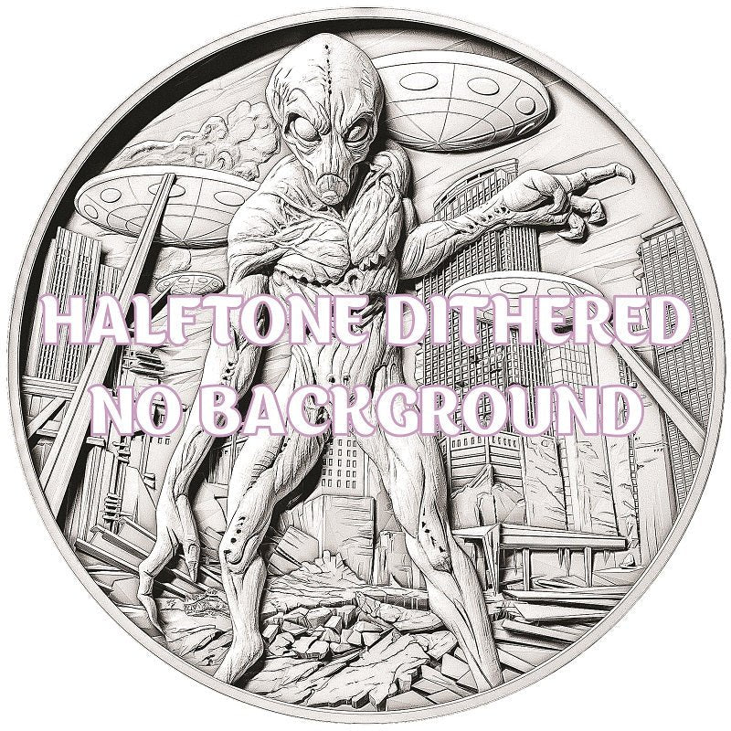 ALIEN 3d illusion & laser - ready file 3DWave.us