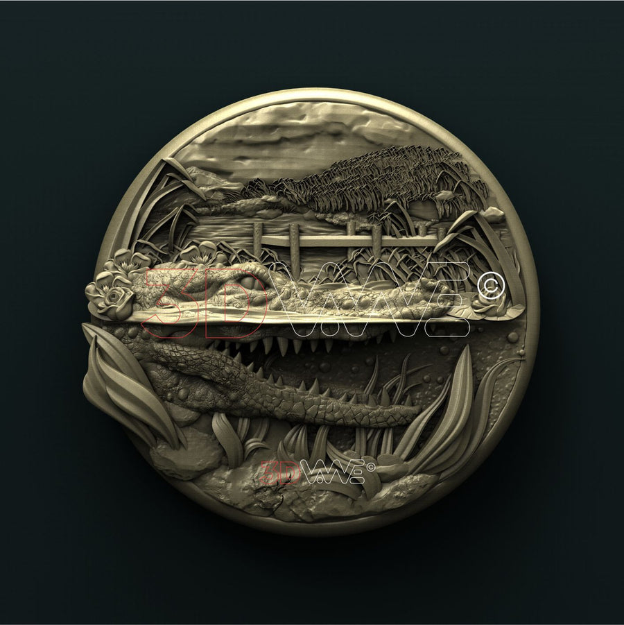 ALLIGATOR 3D STL 3DWave