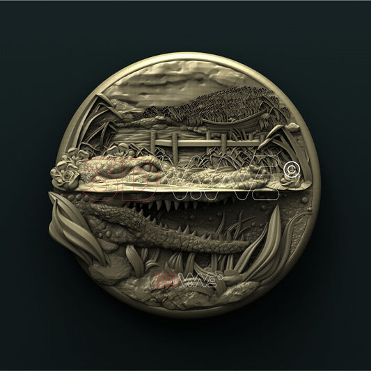 ALLIGATOR 3D STL 3DWave