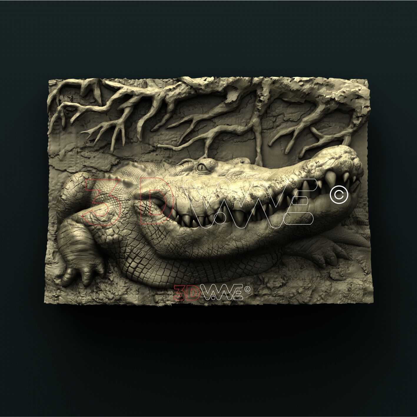 ALLIGATOR 3D STL 3DWave