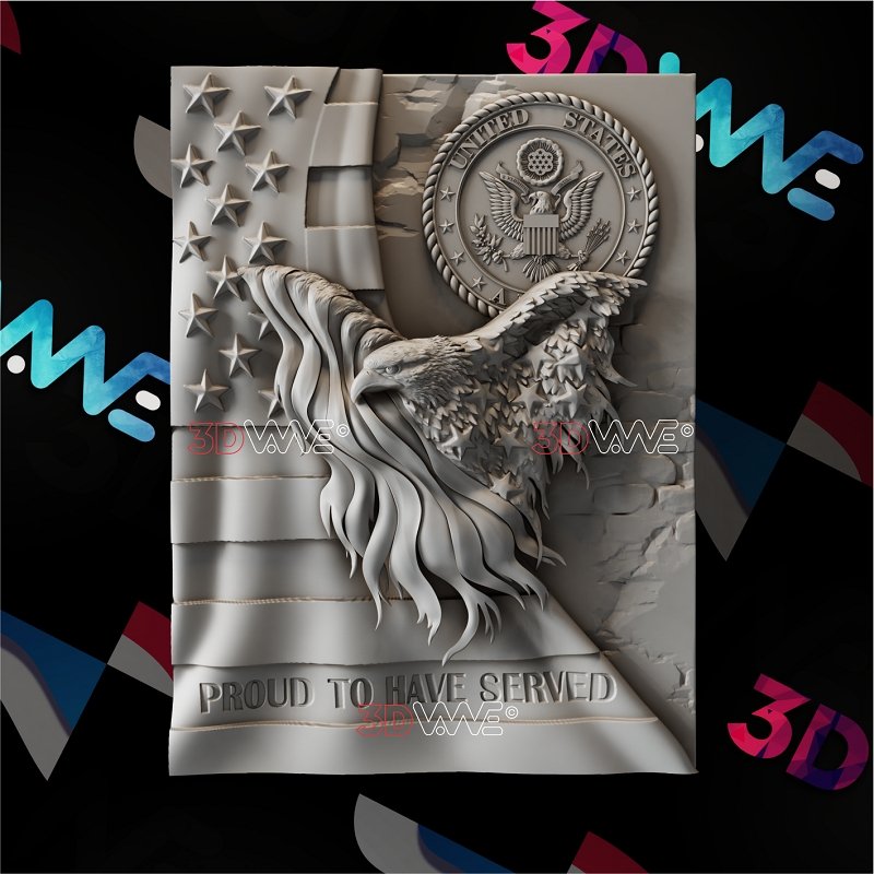 AMERICAN VETERAN 3d stl 3DWave.us