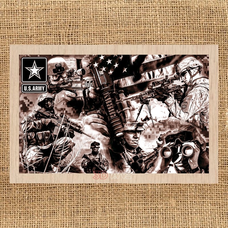 AMERICAN ARMY laser-ready file 3DWave