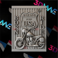 Thumbnail for AMERICAN BIKER 3d stl 3DWave.us
