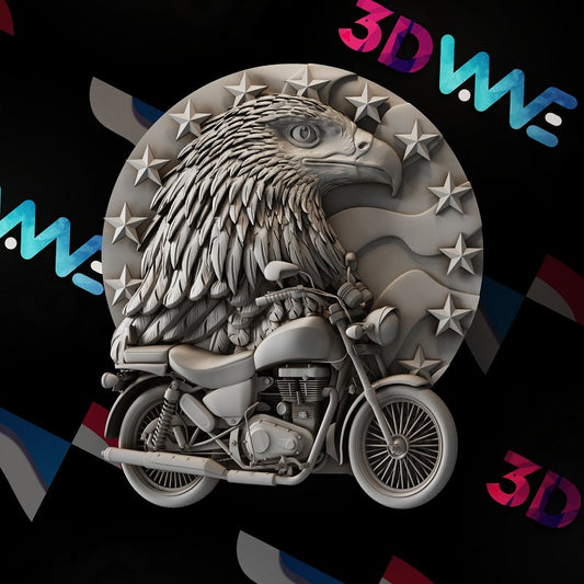 AMERICAN BIKER 3d stl - 3DWave.us