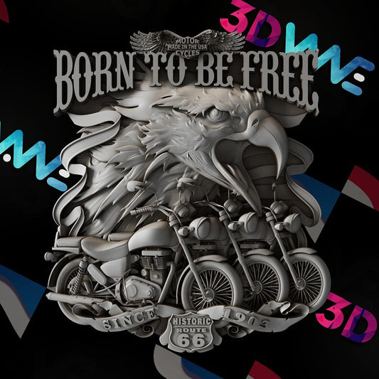 AMERICAN BIKER 3d STL - 3DWave.us