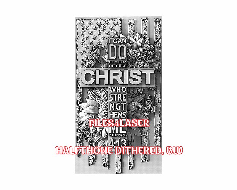 American cross 3d illusion & laser-ready files - 3DWave.us