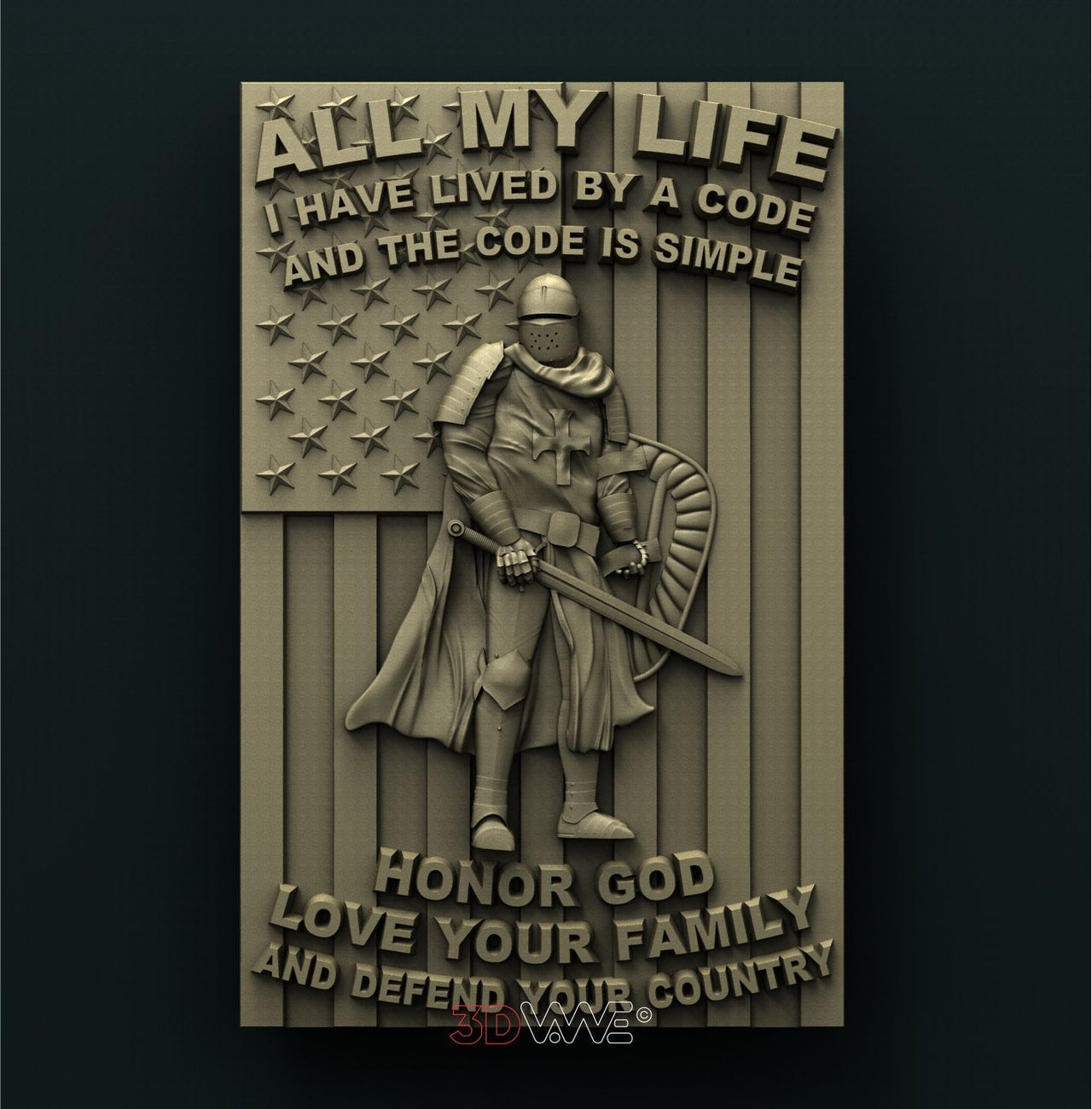 AMERICAN CRUSADER 3D STL 3DWave