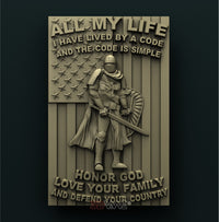 Thumbnail for AMERICAN CRUSADER 3D STL 3DWave