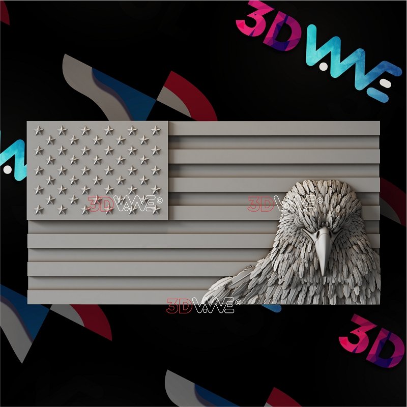 AMERICAN EAGLE 3d stl 3DWave.us