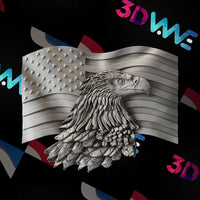 Thumbnail for American eagle 3d stl - 3DWave.us