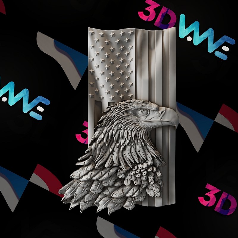American eagle 3d stl - 3DWave.us