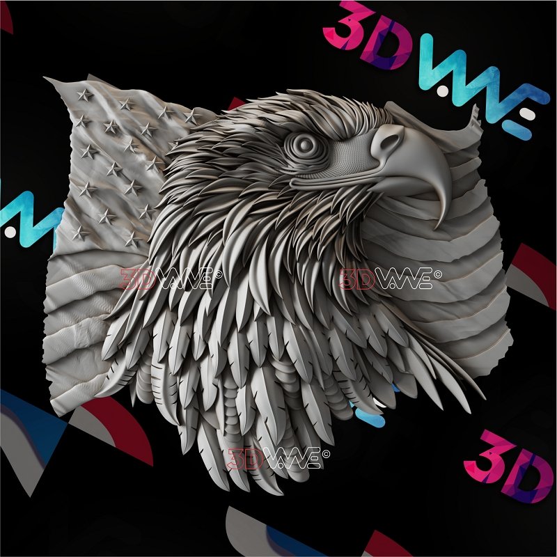 AMERICAN EAGLE 3d stl 3DWave.us