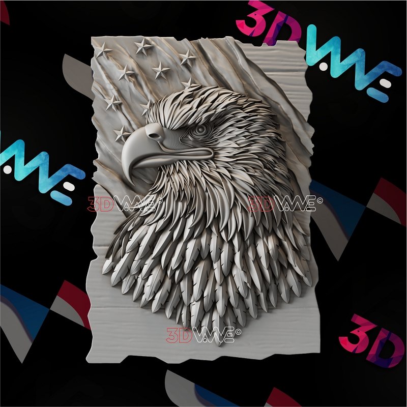 AMERICAN EAGLE 3d stl 3DWave.us