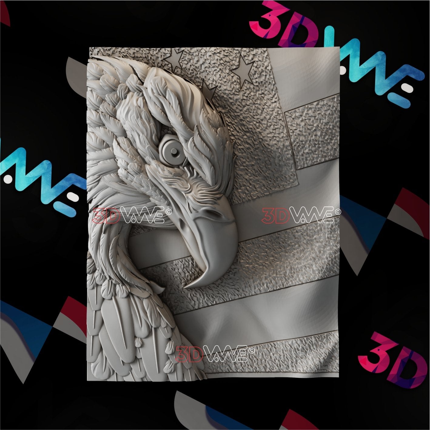 AMERICAN EAGLE 3d stl 3DWave.us