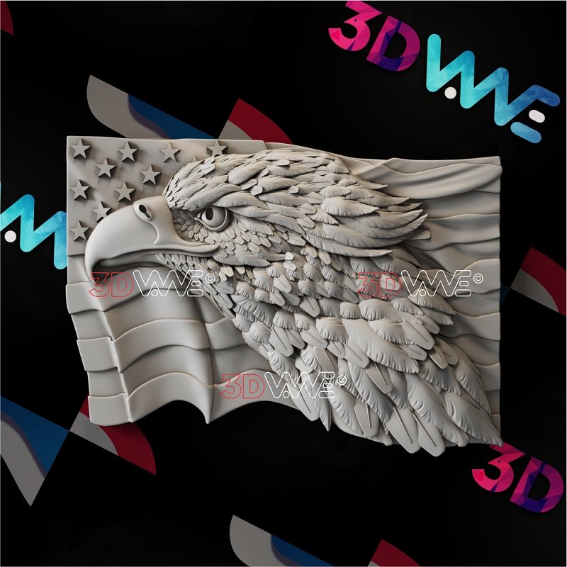 AMERICAN EAGLE 3d stl 3DWave.us