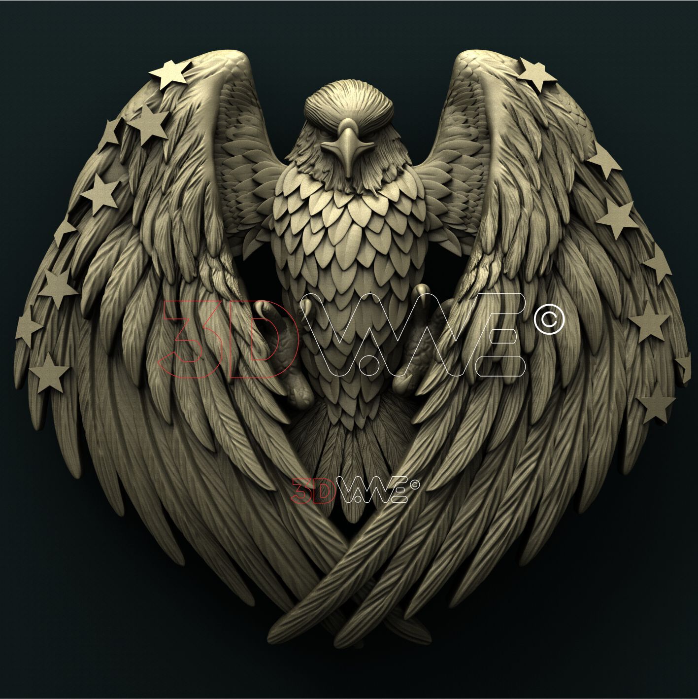 AMERICAN EAGLE 3D STL 3DWave