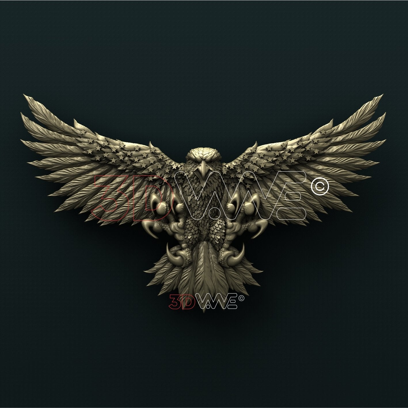 AMERICAN EAGLE 3D STL 3DWave