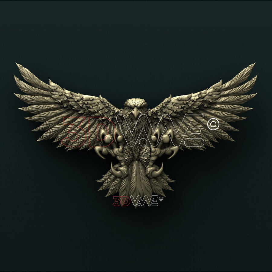 AMERICAN EAGLE 3D STL 3DWave