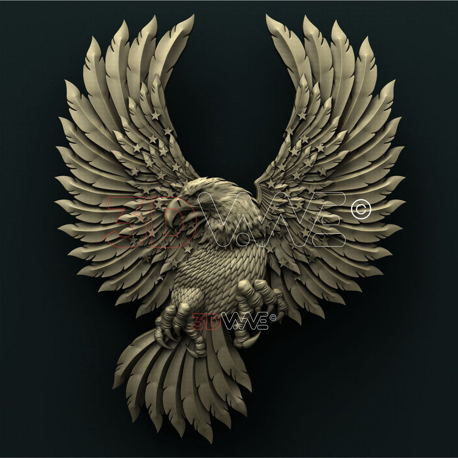 AMERICAN EAGLE 3D STL 3DWave