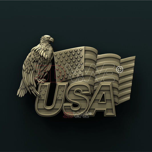 AMERICAN EAGLE 3D STL 3DWave