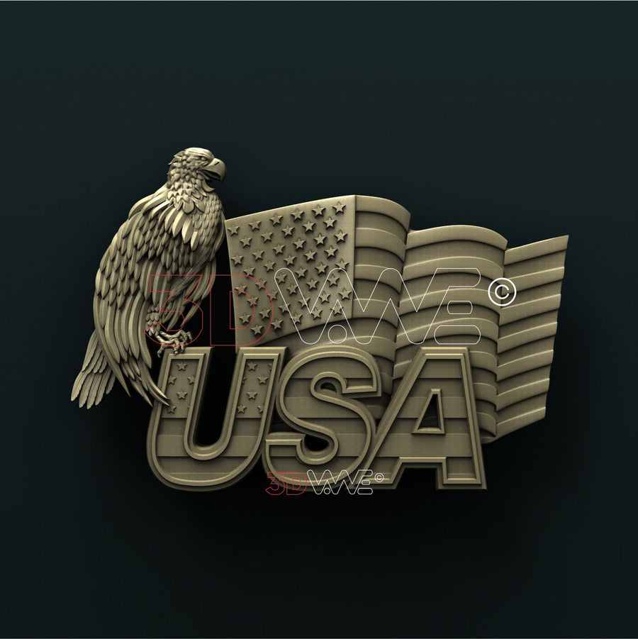 AMERICAN EAGLE 3D STL 3DWave