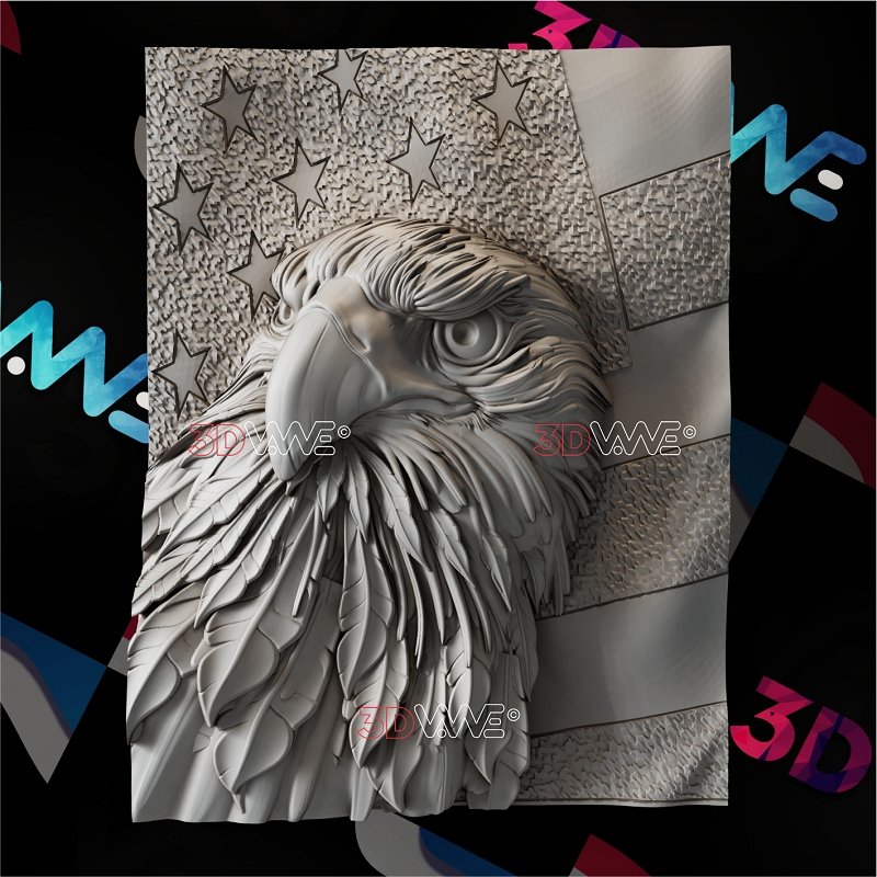 AMERICAN EAGLE 3d stl 3DWave.us